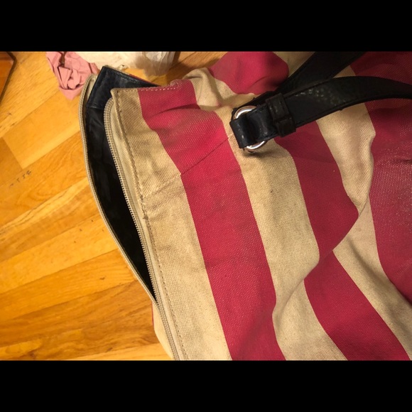 Tommy Hilfiger Pink Striped Handbag - Picture 8 of 8